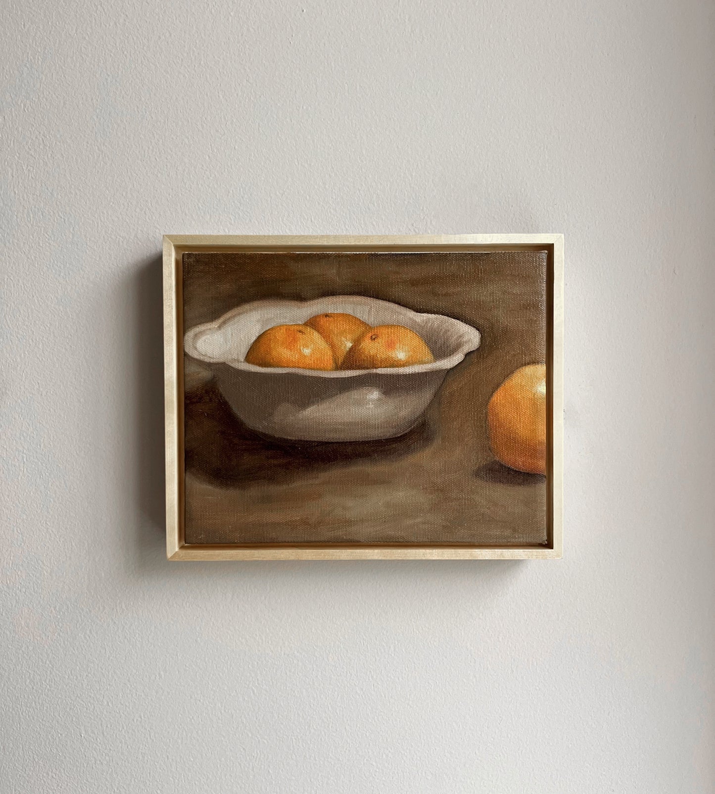 Orange Study | Original Framed Oil Painting