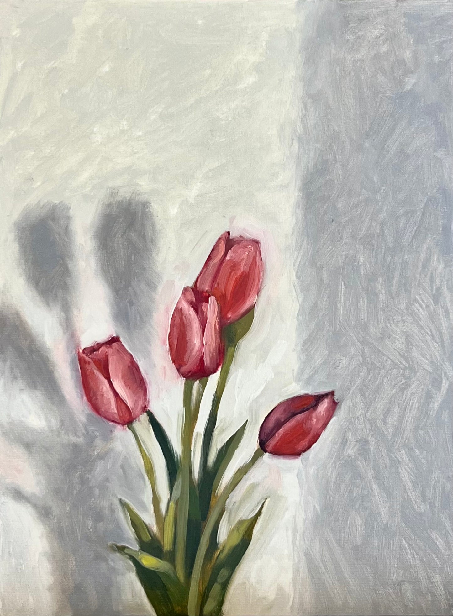 Thursday Morning Tulips | Original Oil Painting