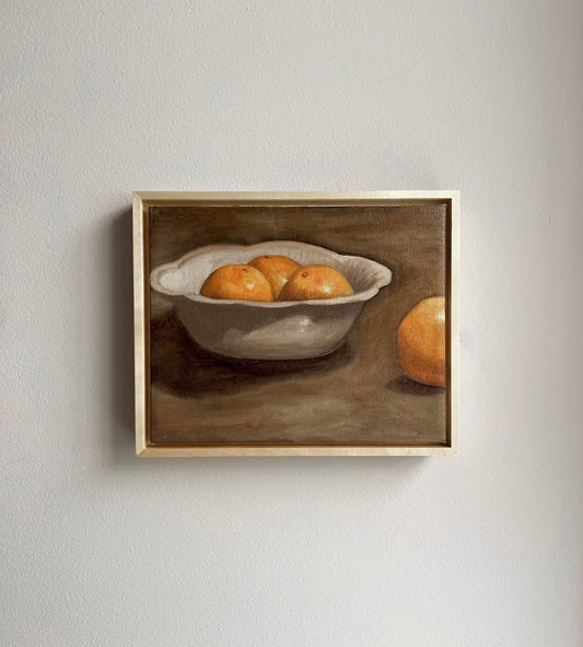Orange Study | Original Framed Oil Painting