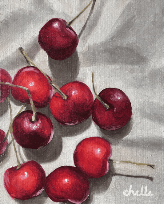 Cherries on a Tuesday | Original Oil Painting